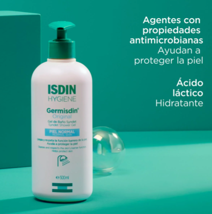 Isdin Germisdin Original Gel de Baño Syndet para Piel Normal 500ML