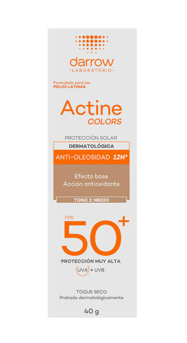 Darrow Actine Colors Protector Solar FPS 50 Tono 2