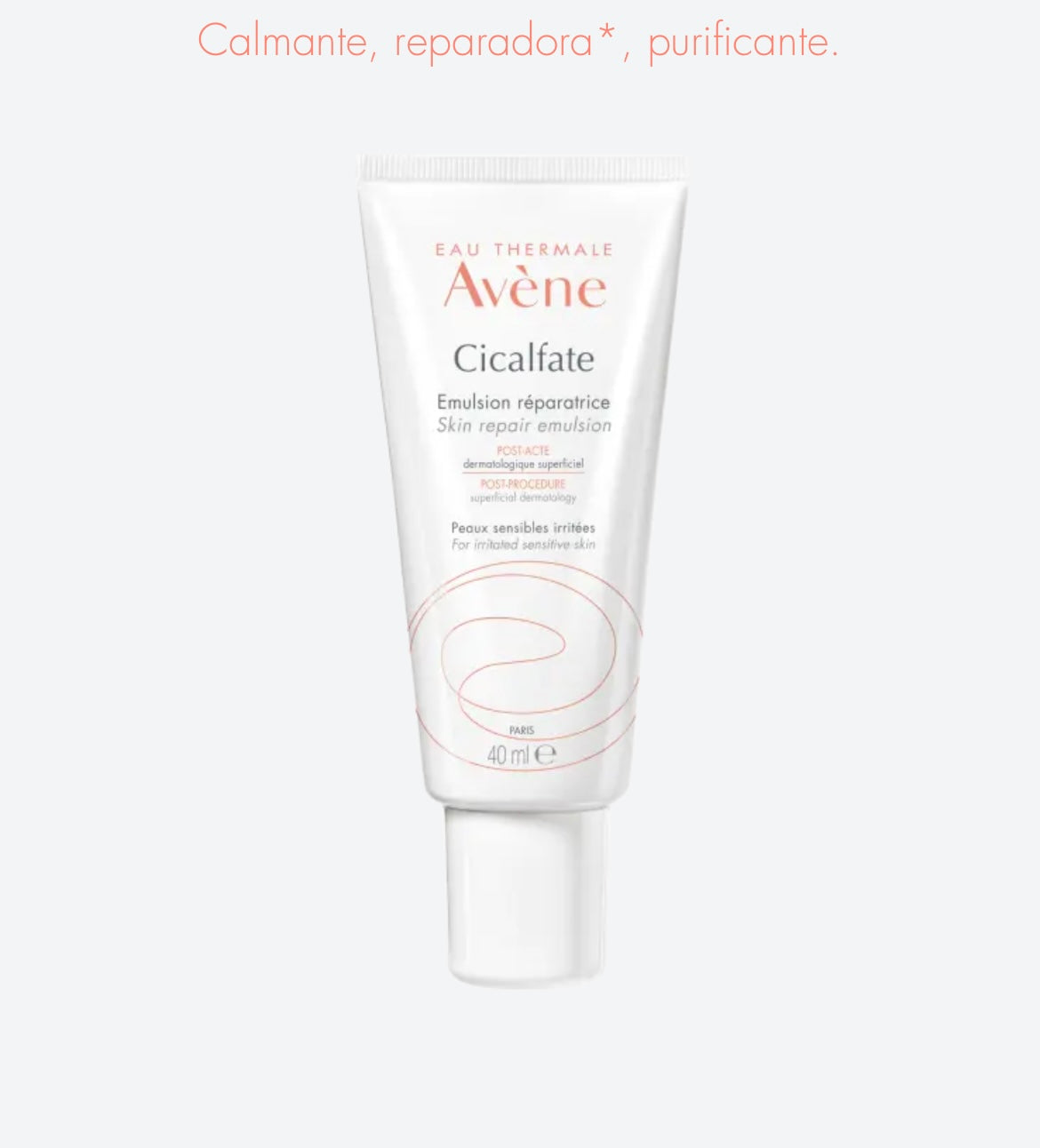 Avene Cicalfate Emulsión Reparadora Post-Acto