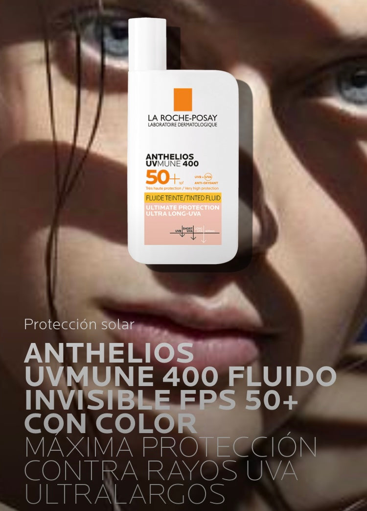 La Roche-Posay Anthelios UV Mune 400 Invisible Fluid con color 50 ml