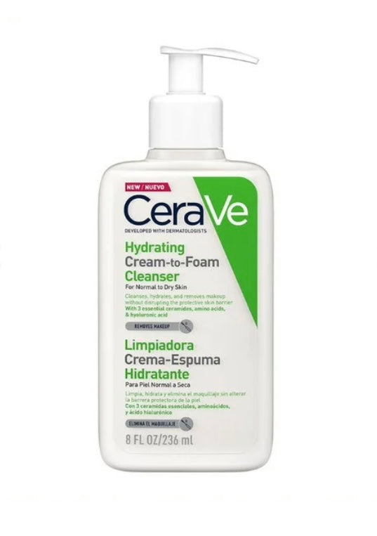 Cerave crema-Espuma Hidratante limpiadora 236 ml