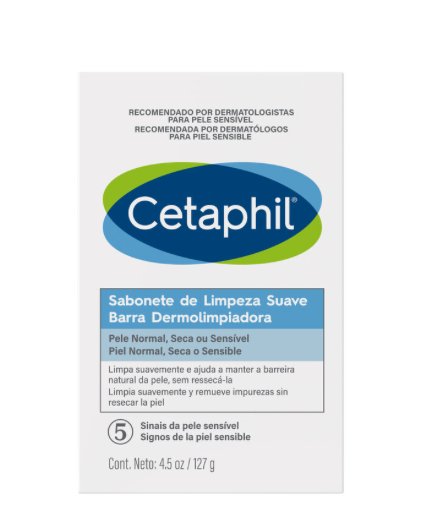 Cetaphil Barra Dermolimpiadora de Limpieza Suave, 127 gr.
