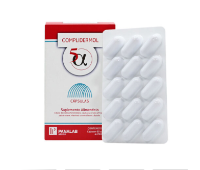 PANALAB Complidermol 5α Plus Caja Con 60 Cápsulas