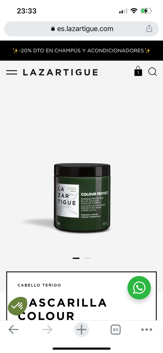 LAZARTIGUE Colour protect mask 250 ml