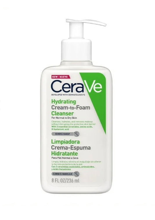 Cerave crema-Espuma Hidratante limpiadora 236 ml
